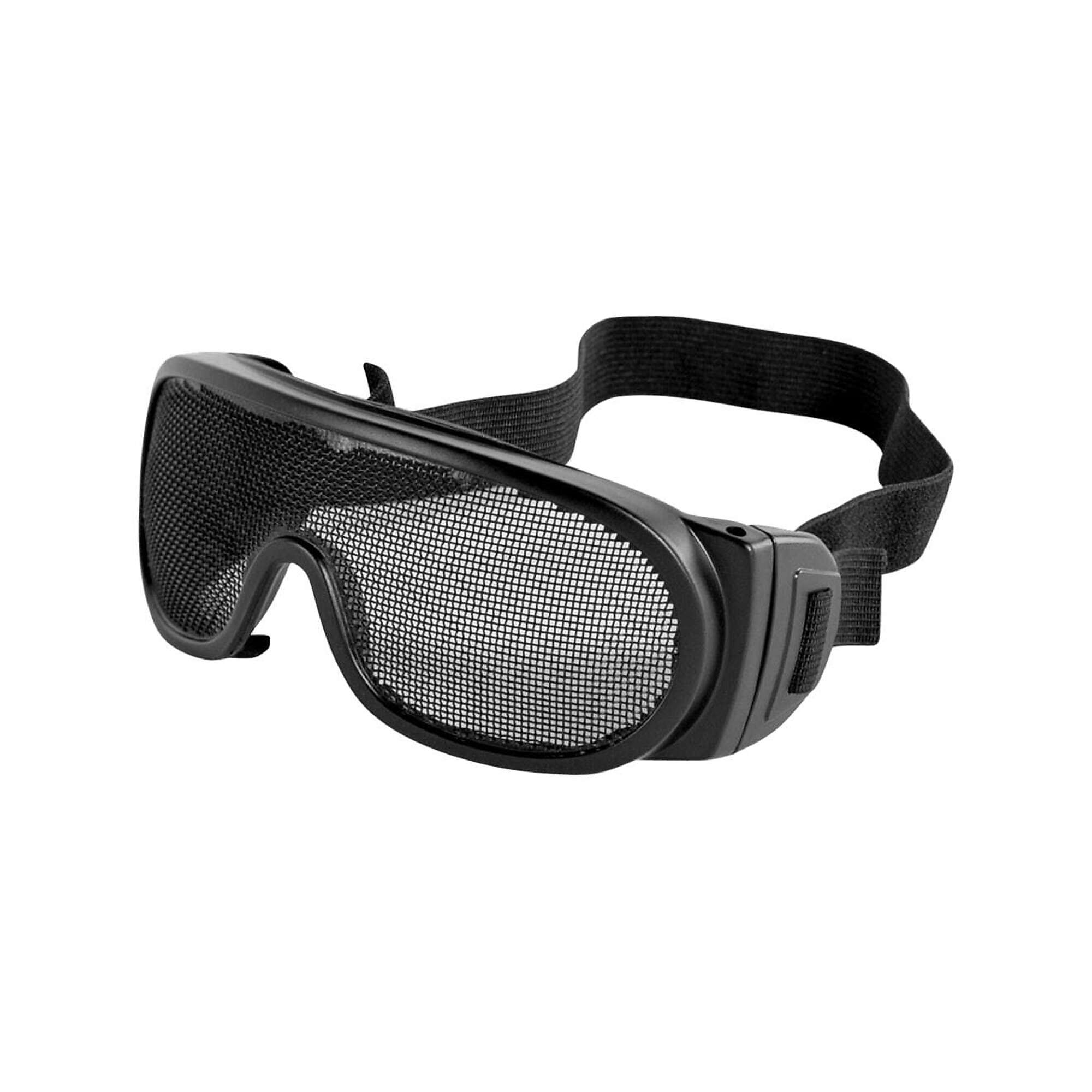 Bullhead Safety, Wire Mesh Lens, Matte Black Frame Safety Goggles - 12 Pairs, Frame Color Black, Lens Color Other, ANSI Z87 Compliant, Model# BH2962
